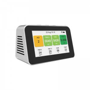 Dienmern 2019 Détecteur de qualité de l'air portable CO2 testeur PM2.5 détecteur de l'air intérieur PM1.0 PM10 moniteur de qualité de l'air intelligent HCHO